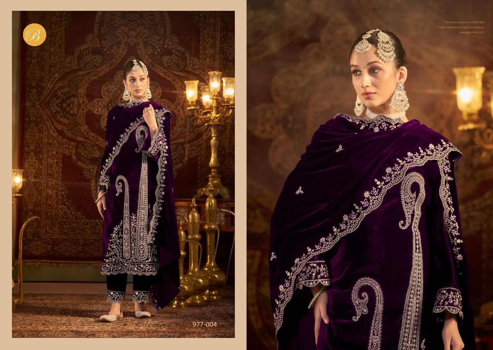 Belliza Winter Luxury Velvet Wholesale Winter Collection - Image 3