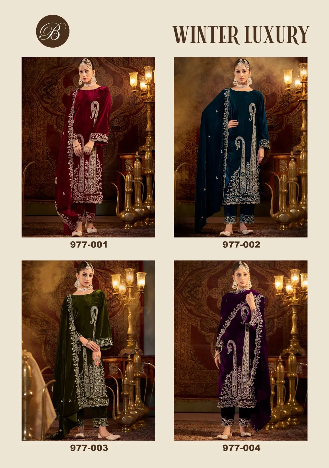 Belliza Winter Luxury Velvet Wholesale Winter Collection - Image 5