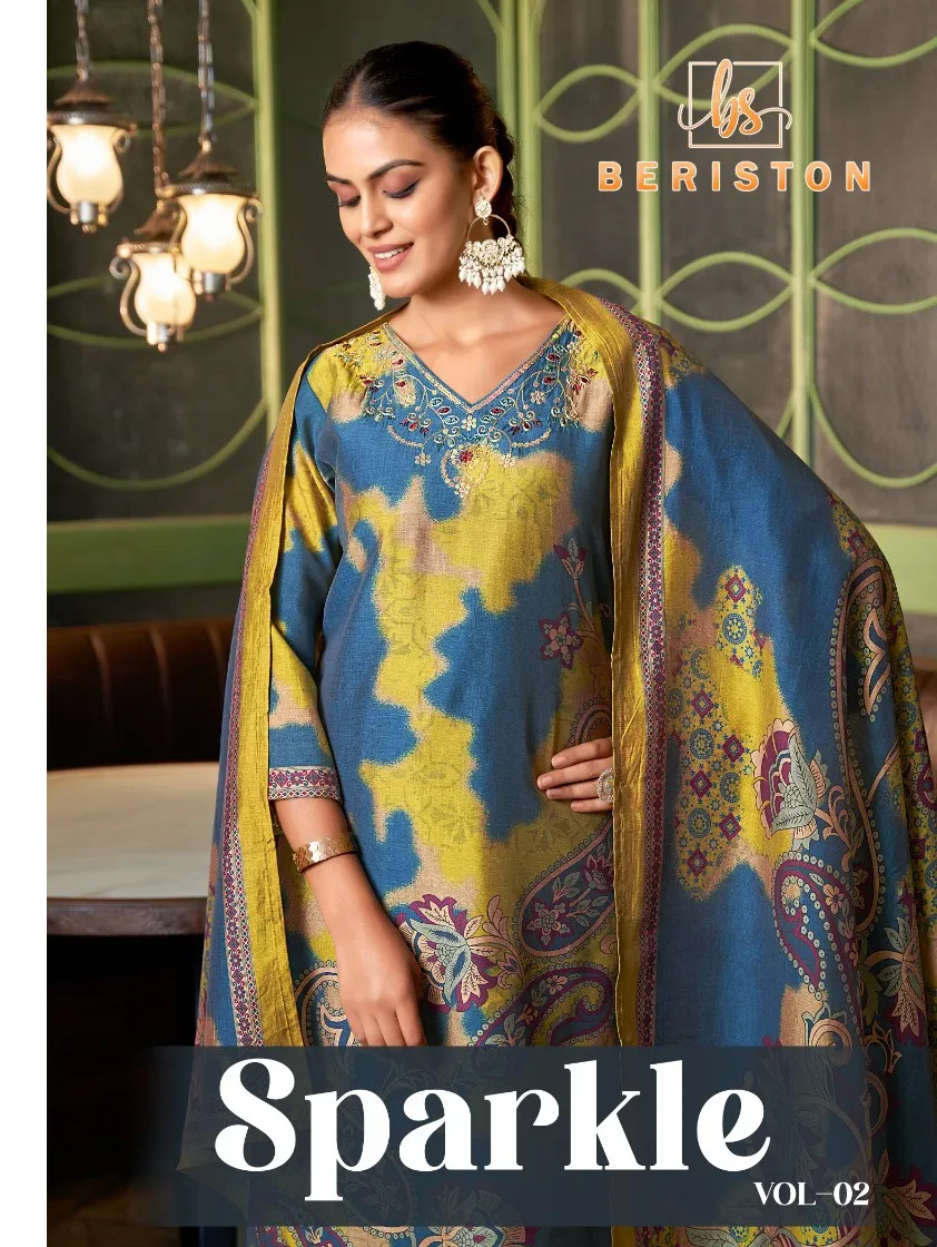Beriston Sparkle 2 Pure Viscose Silk Wholesale Readymade Salwar Suit Collection