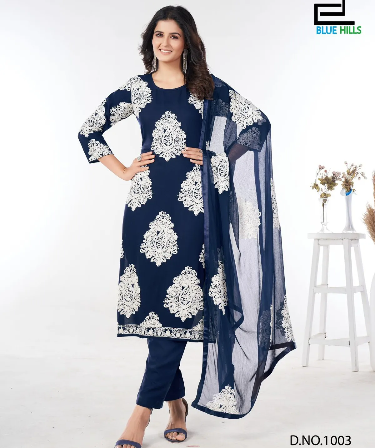Blue Hills Madam Rayon Wholesale Readymade Salwar Suit Collection