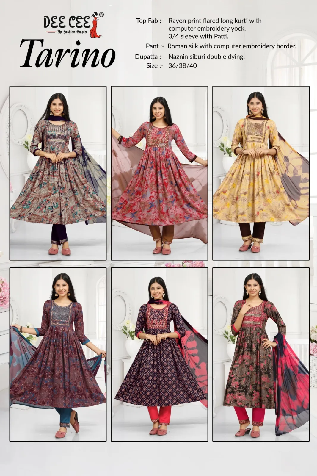 Deecee Tavino Rayon Print Wholesale Readymade Salwar Suit Collection - Image 2