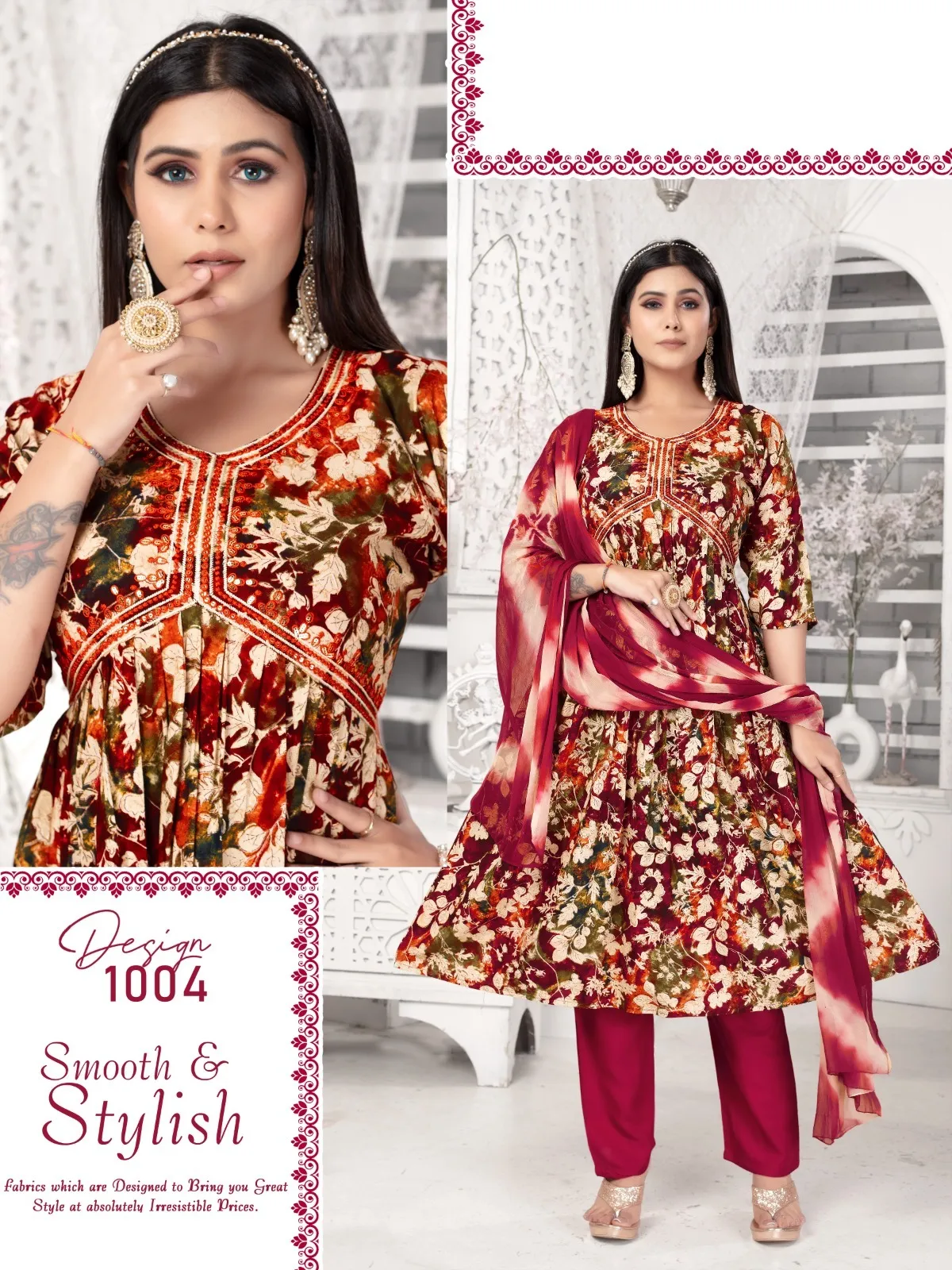 Fashion Talk Sandalwood Vol 2 Rayon Procian Foil Print Wholesale Readymade Salwar Suit Collection - Image 6