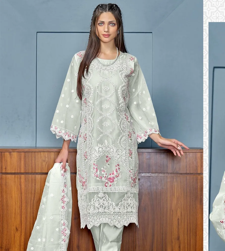 Fepic 1828 Organza Wholesale Pakistani Salwar Suit Collection