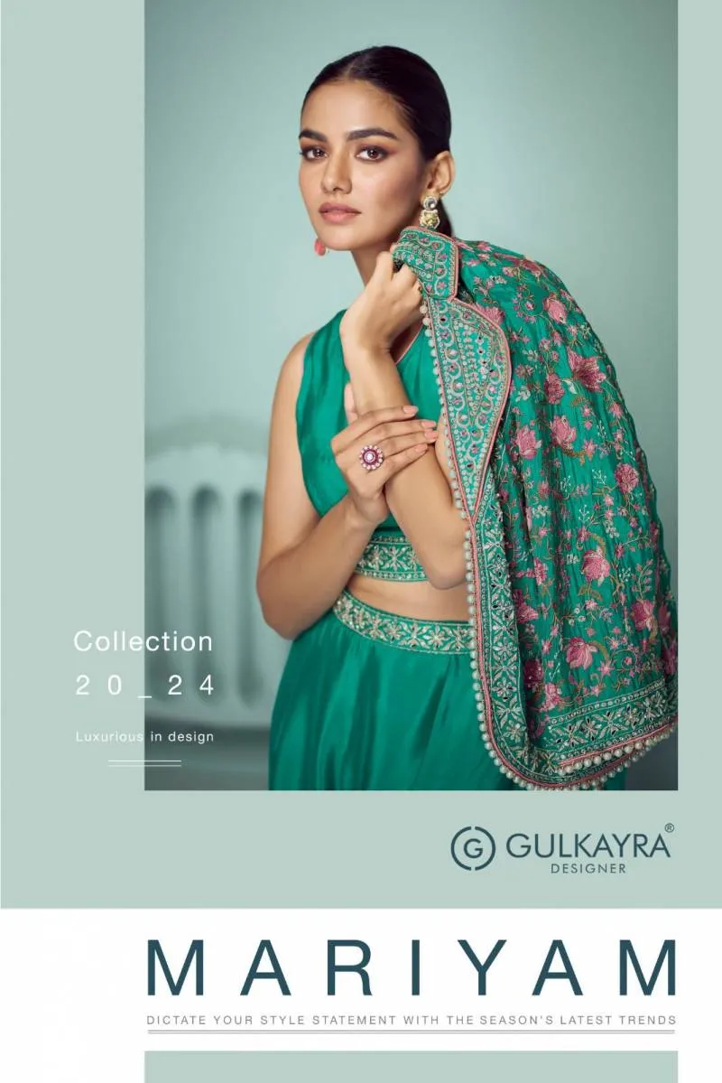 Gulkayra Mariyam Chinon Wholesale Designer Indo Western Collection