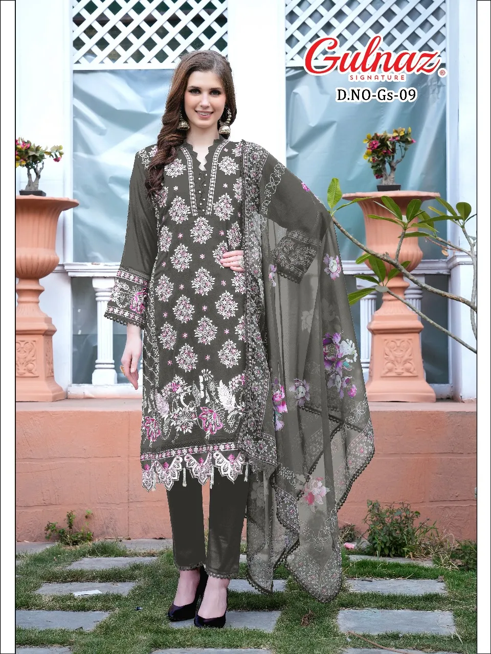 Gulnaz Gs 09 Georgette Wholesale Pakistani Suit Collection - Image 2
