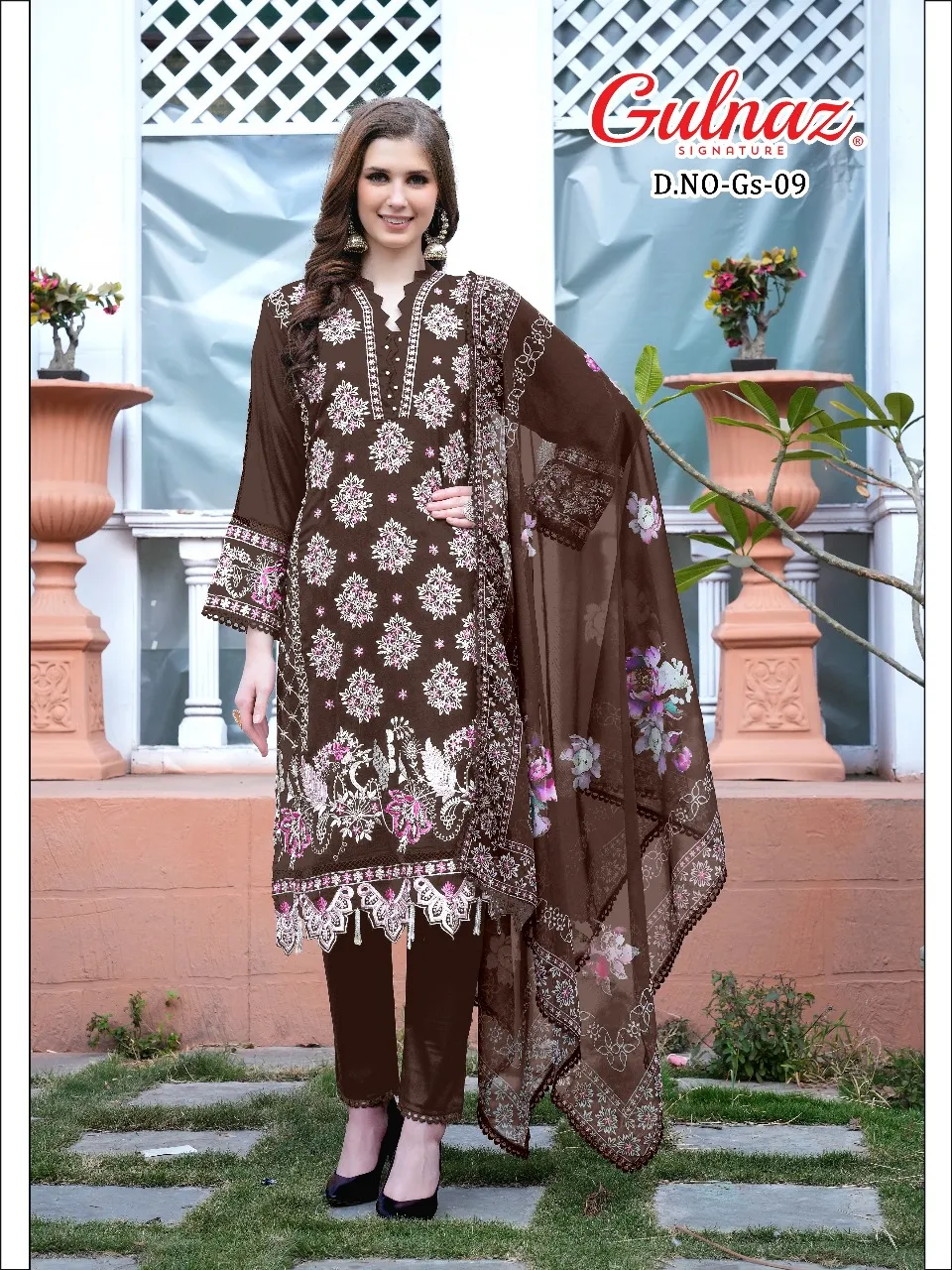 Gulnaz Gs 09 Georgette Wholesale Pakistani Suit Collection - Image 4