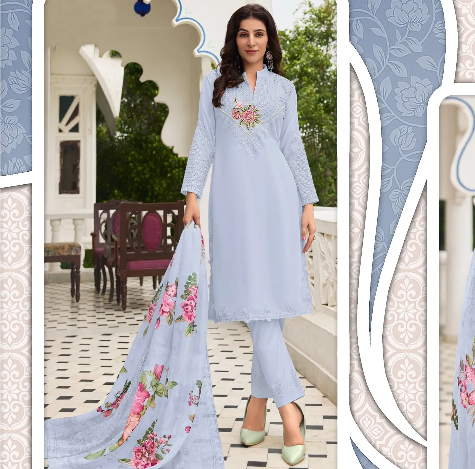 Gulnaz Gs 14 Georgette Wholesale Pakistani Salwar Suit Collection