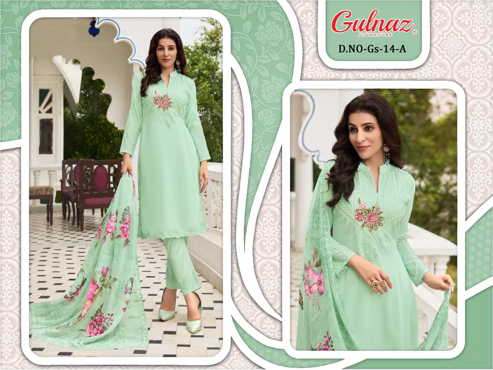 Gulnaz Gs 14 Georgette Wholesale Pakistani Salwar Suit Collection - Image 4