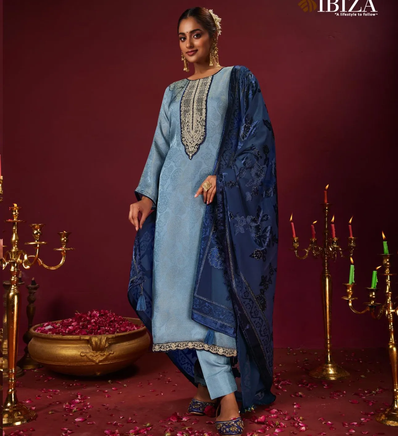 Ibiza Rangat Morrocco Silk Wholesale Designer Salwar Suit Collection