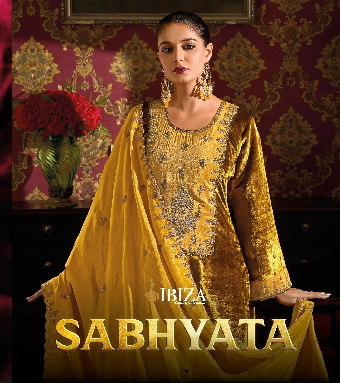 Ibiza Sabhayata Pure Viscose Velvet Wholesale Winter Collection