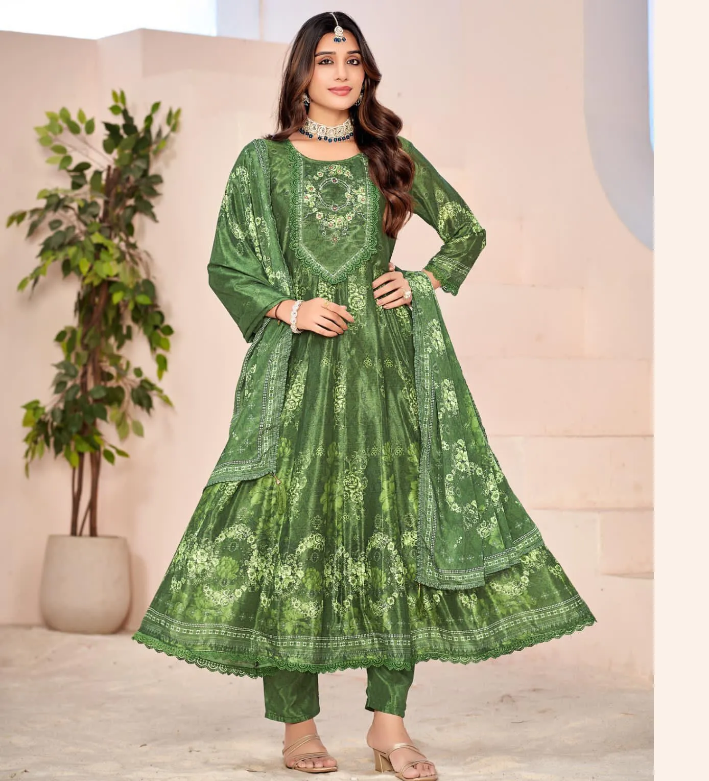 Isavasyam Antra Crepe Wholesale Readymade Salwar Suit Collection