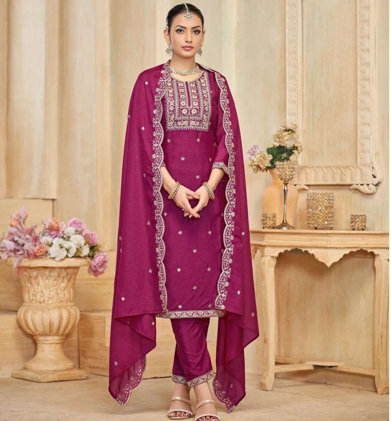 Isavasyam Sitara Georgette Wholesale Readymade Salwar Suit Collection