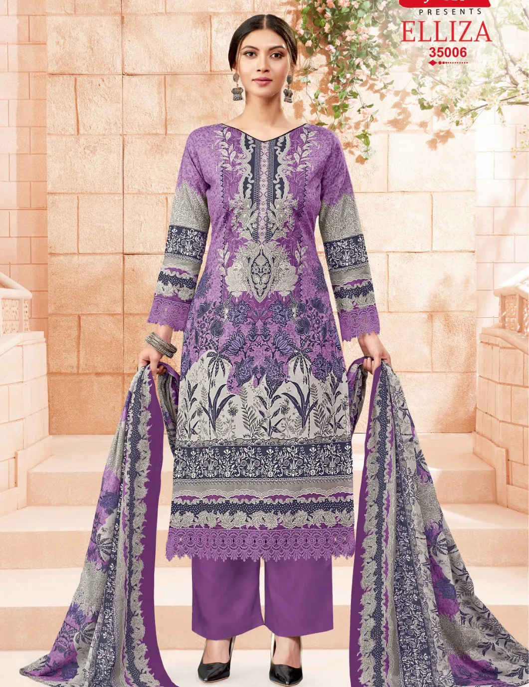 Jash Elliza Vol 35 Cotton Wholesale Pakistani Salwar Suit Collection