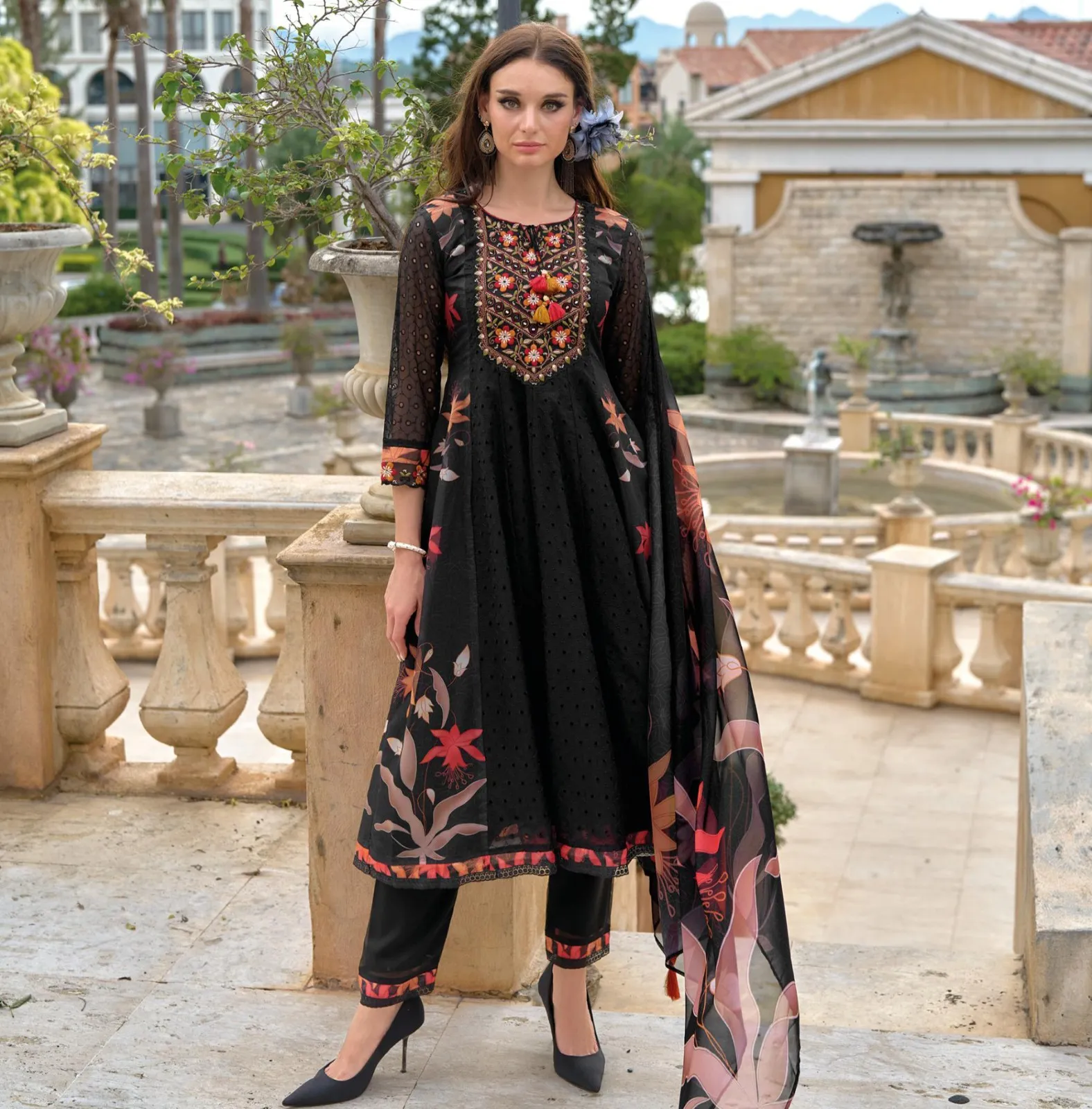 Kailee Fashion Meraki Pure Organza Wholesale Readymade Salwar Suit Collection