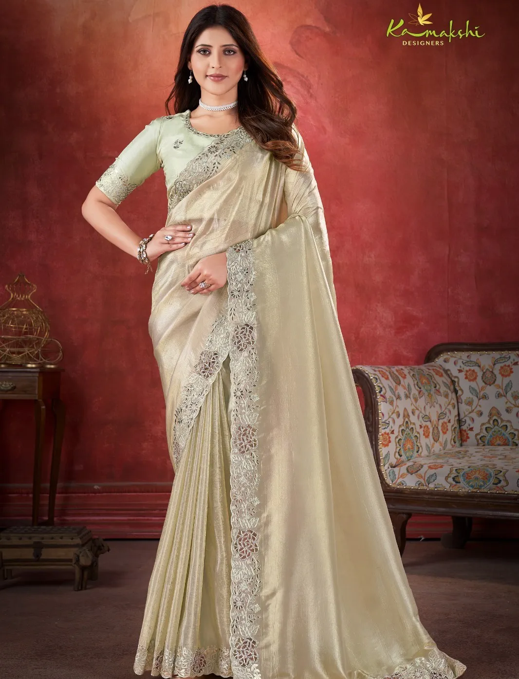 Kamakshi Aza Soft Silk Wholesale Designer Sarees Collection