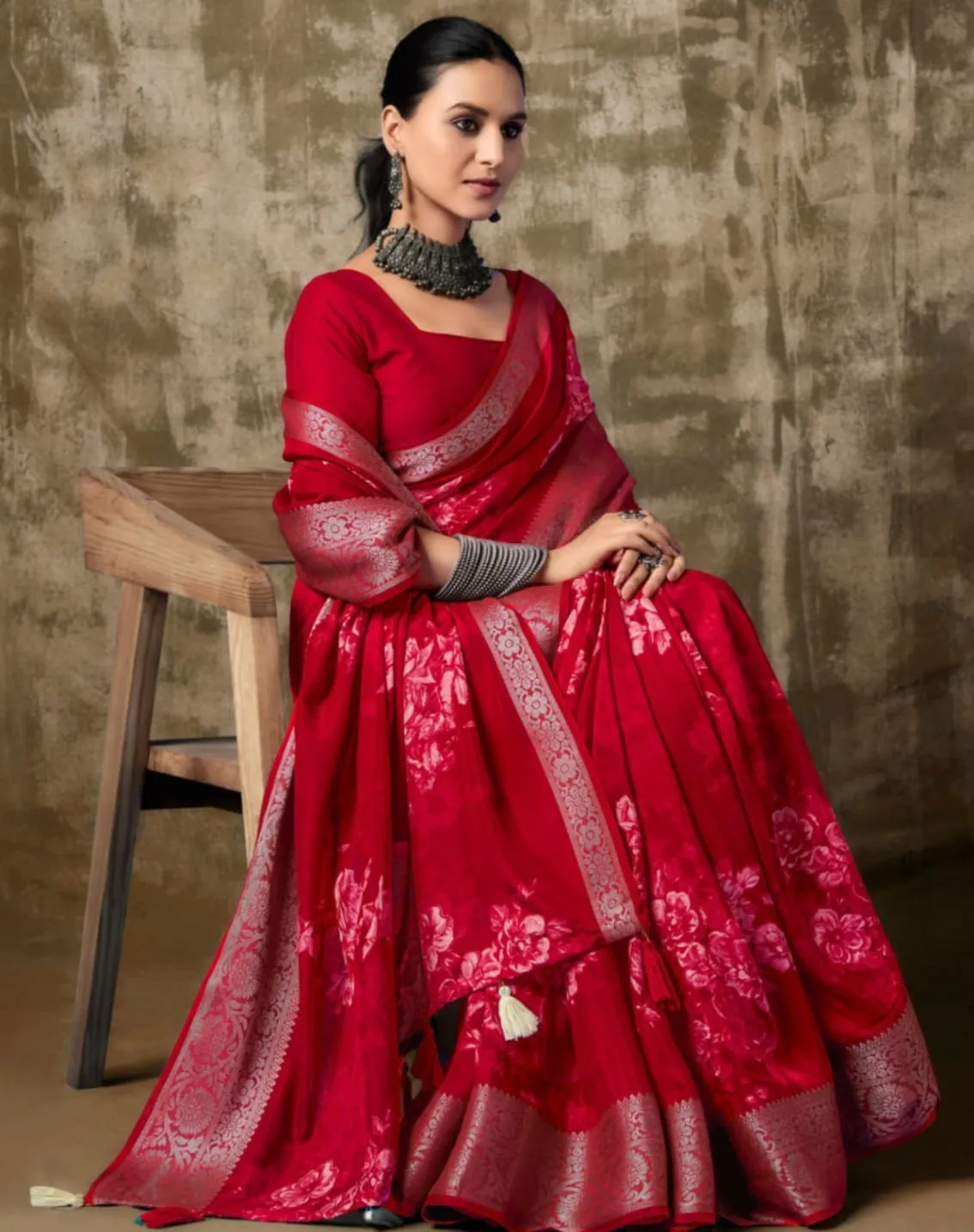Kashvi Creation Sapna Silk Wholesale Fancy Sarees Collection — Wholesale Sarees, Kashvi Creation wholesale from Surat — view 1
