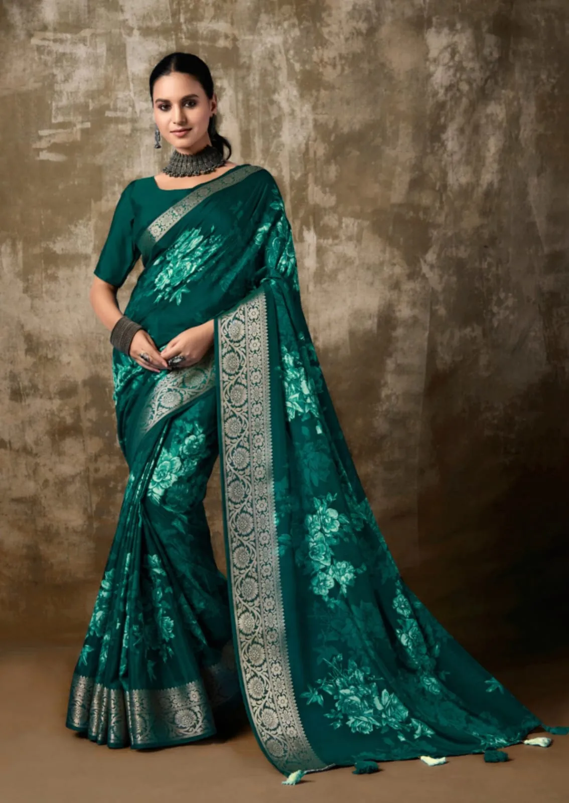 Kashvi Creation Sapna Silk Wholesale Fancy Sarees Collection — Wholesale Sarees, Kashvi Creation wholesale from Surat - Gallery Image 5