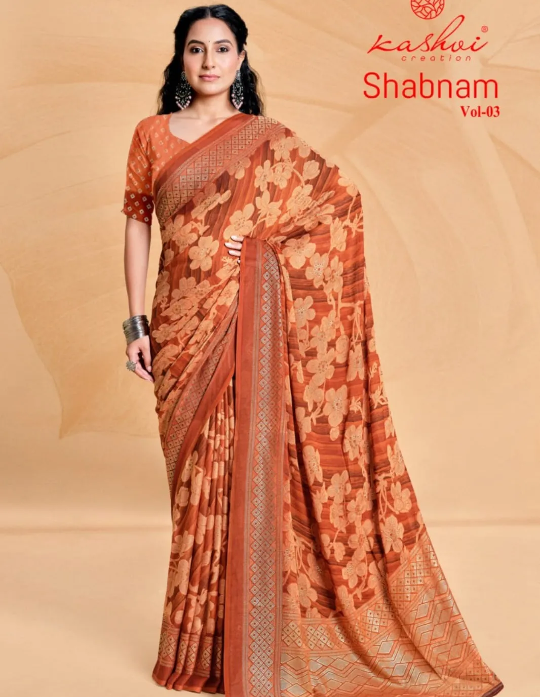 Kashvi Creation Shabnam Vol 3 Dull Moss Wholesale Fancy Sarees Collection