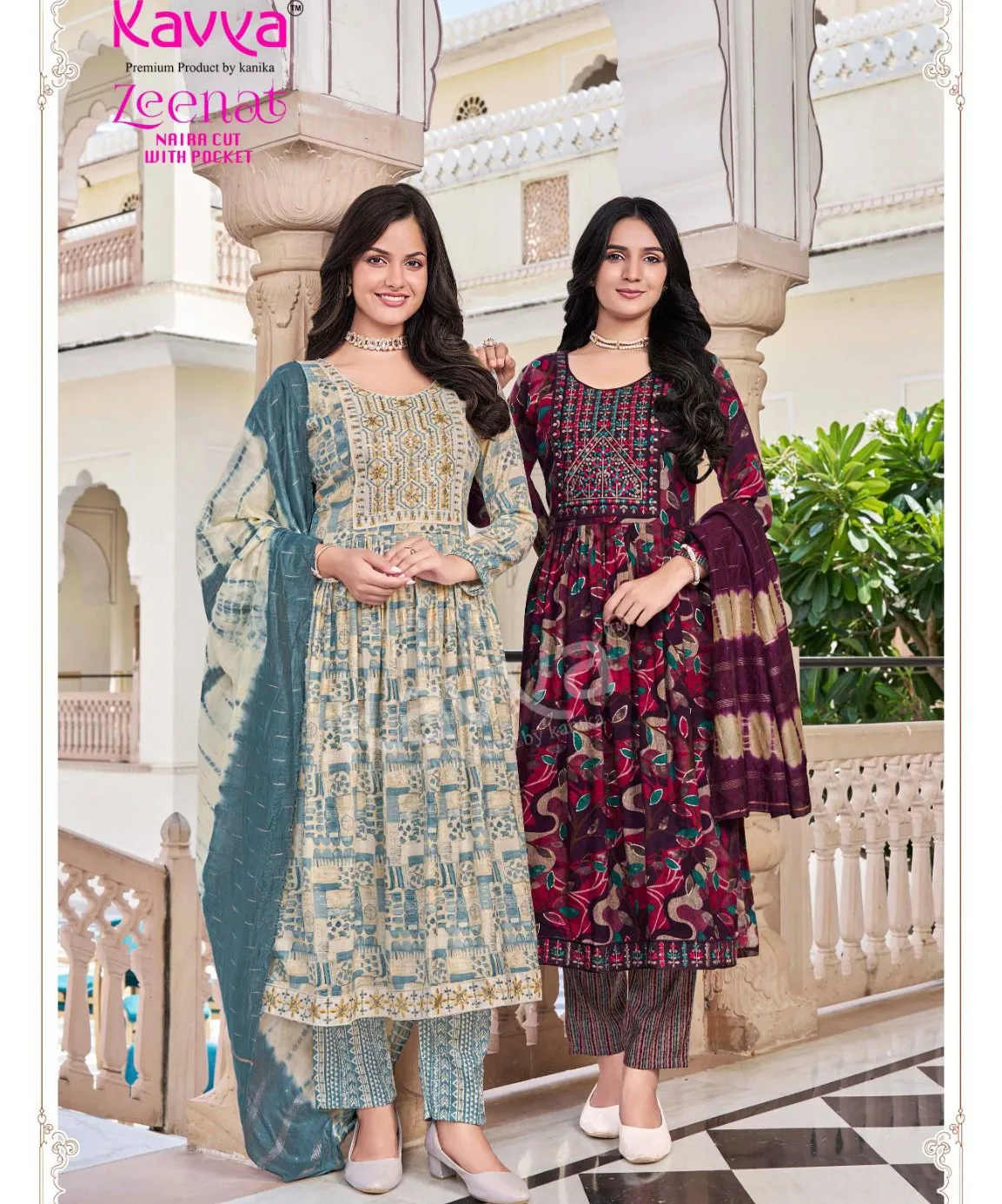 Kavya Zeenat Vol 22 Foil Printed Wholesale Readymade Salwar Suit Collection