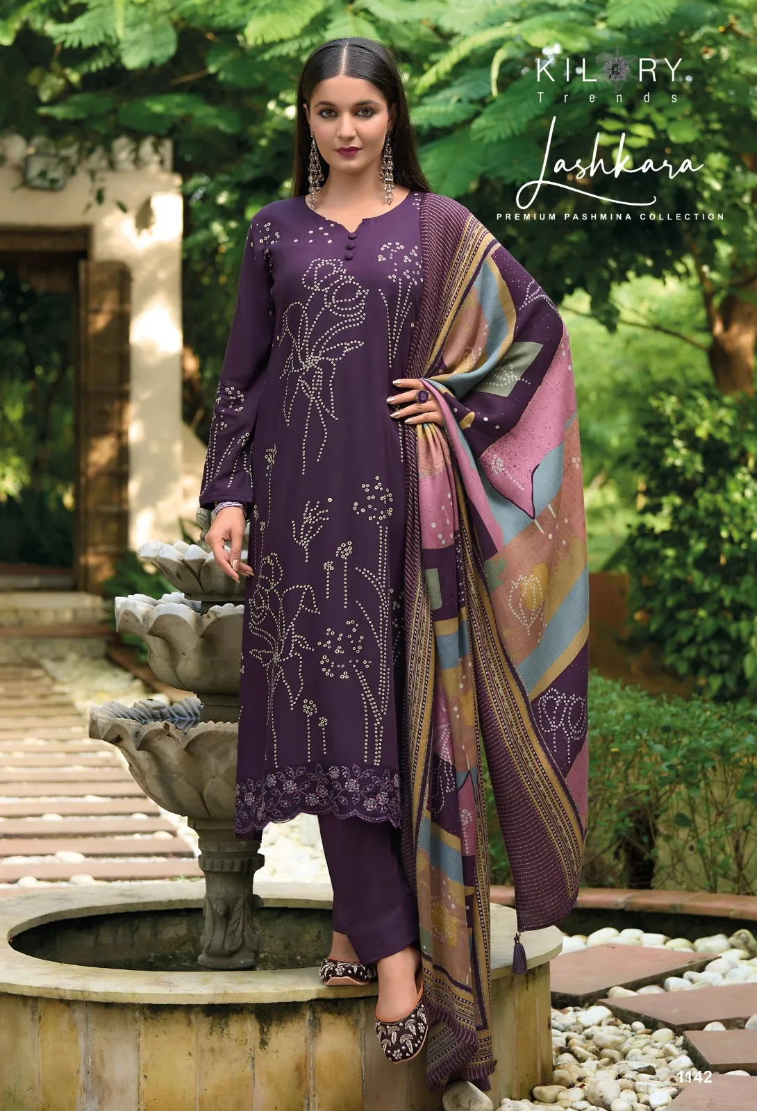 Kilory Lashkara Pashmina Wholesale Unstitched Salwar Suit Collection - Image 2