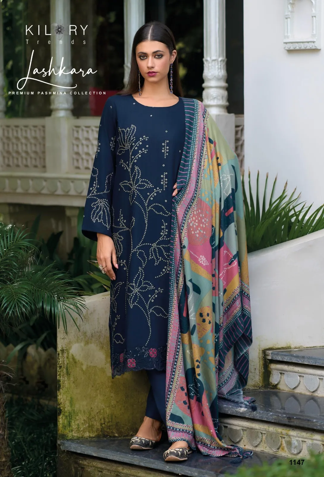 Kilory Lashkara Pashmina Wholesale Unstitched Salwar Suit Collection - Image 3