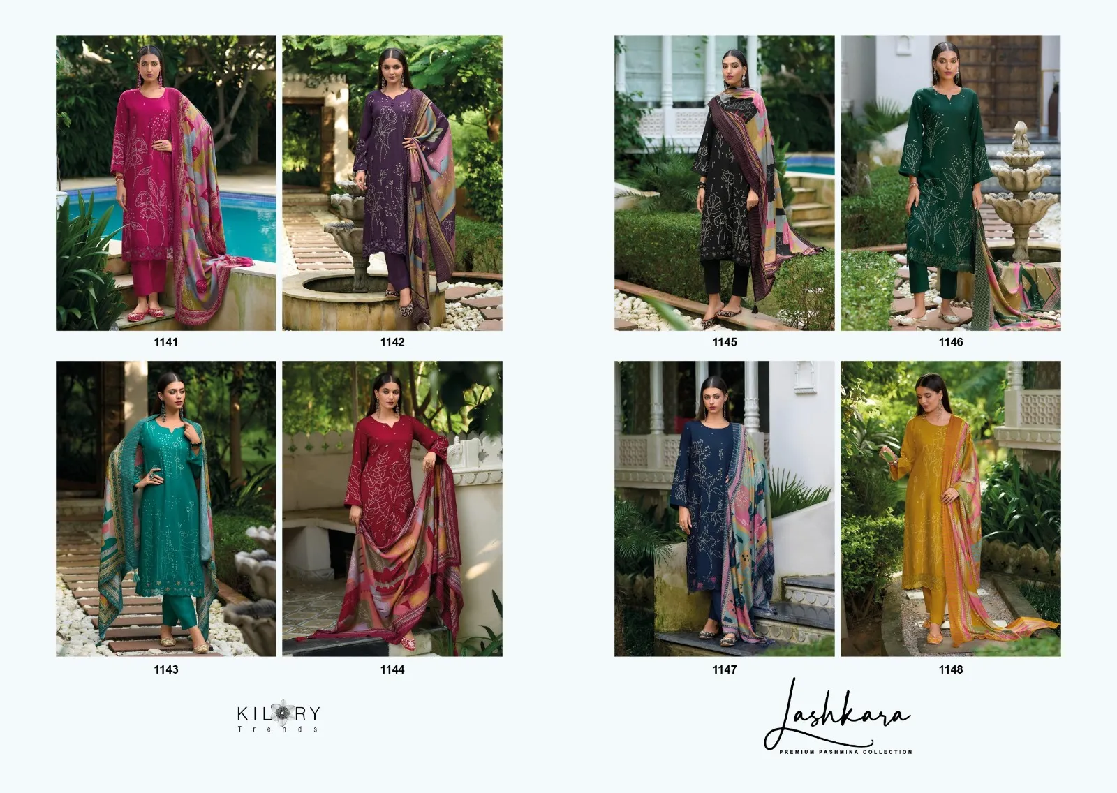 Kilory Lashkara Pashmina Wholesale Unstitched Salwar Suit Collection - Image 4