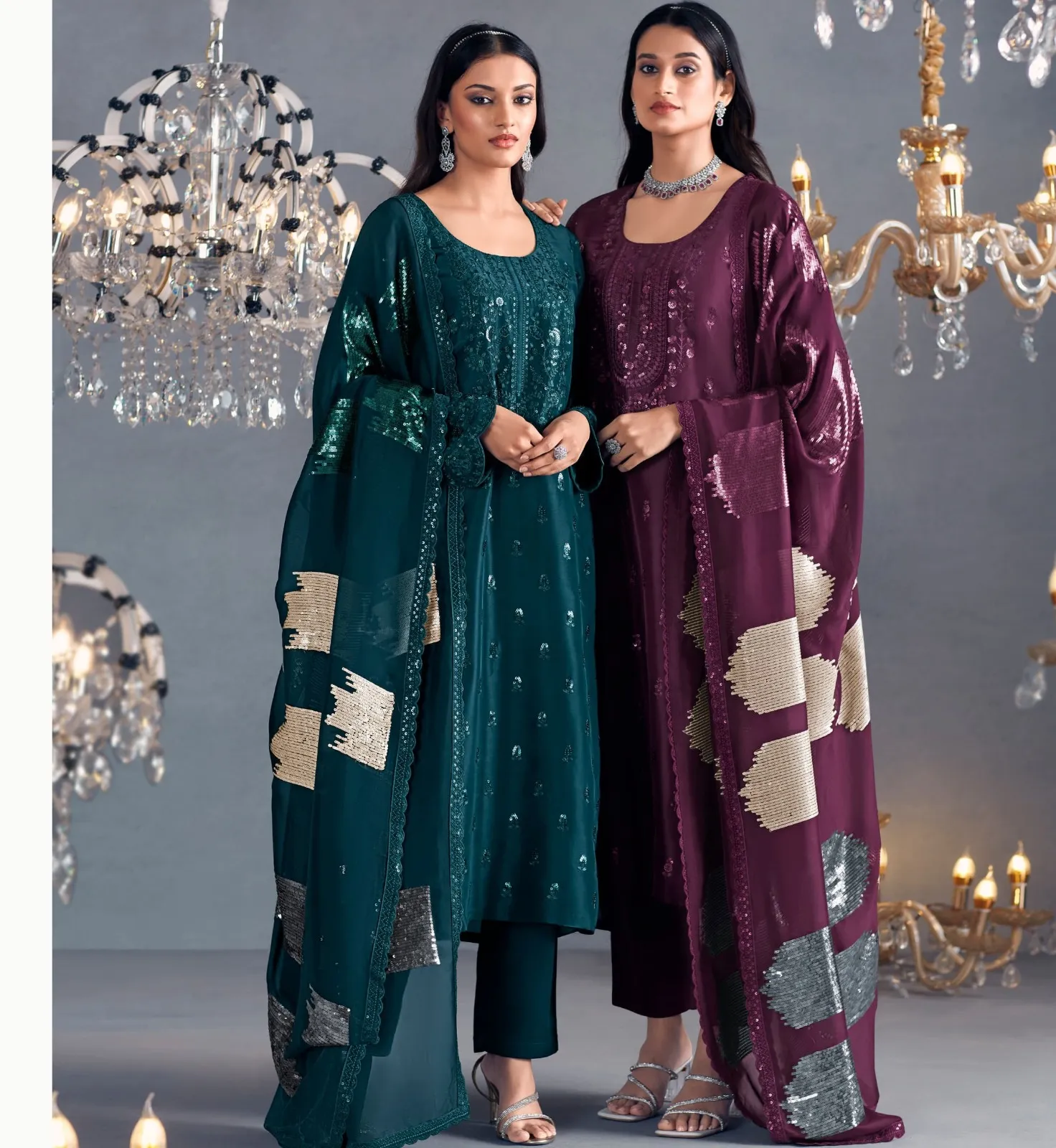 Kimora Heer Hazel Russian Silk Wholesale Fancy Salwar Suit Collection — Wholesale Designer Salwar Suits, Kimora wholesale from Surat — view 1