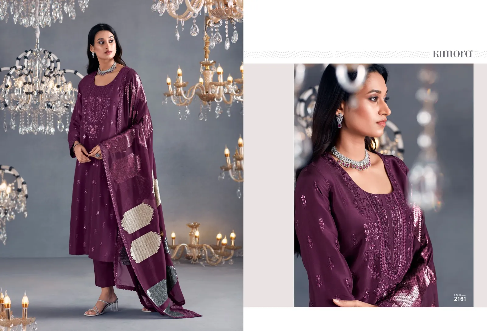 Kimora Heer Hazel Russian Silk Wholesale Fancy Salwar Suit Collection — Wholesale Designer Salwar Suits, Kimora wholesale from Surat - Gallery Image 4