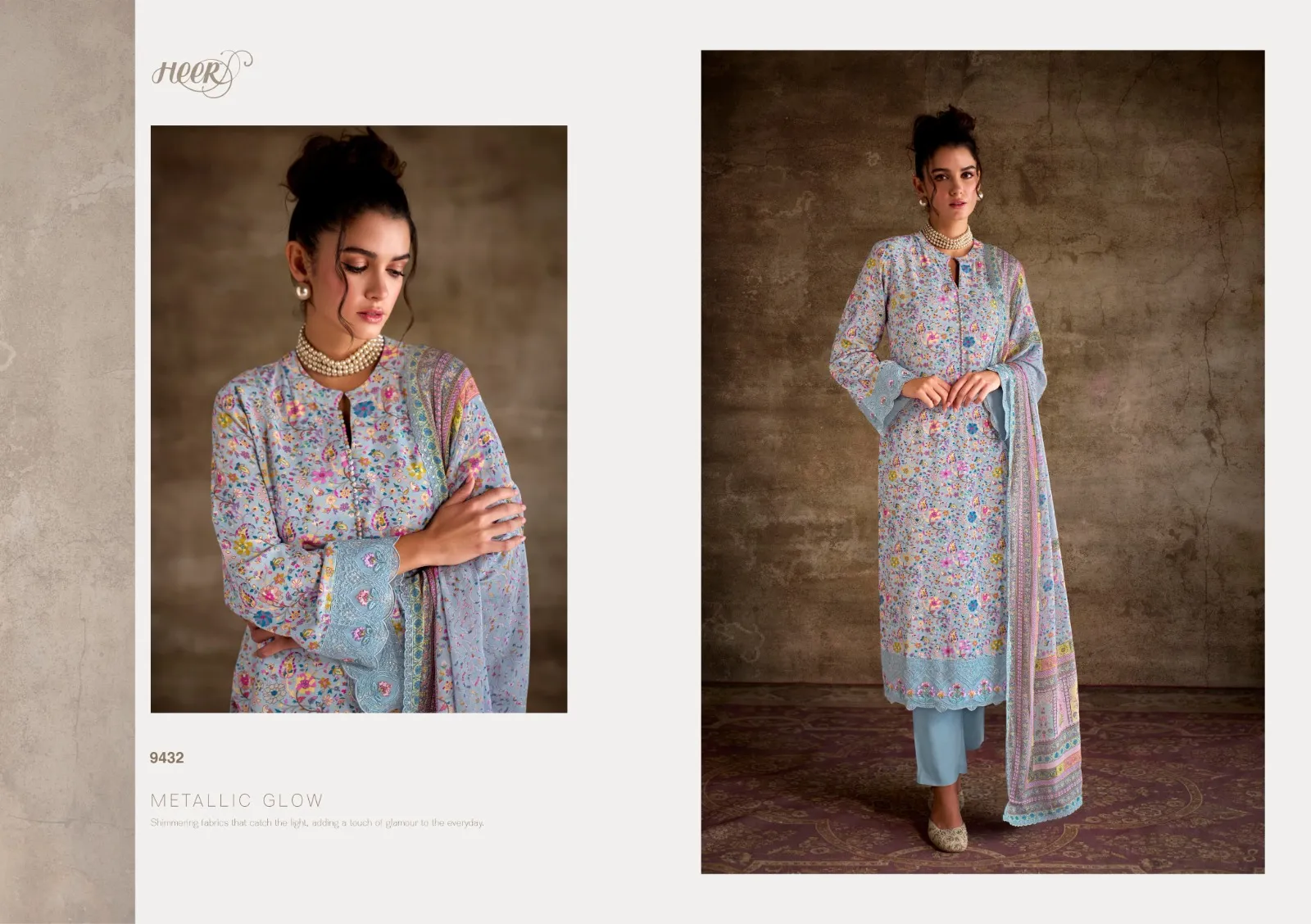 Kimora Heer Queen Pashmina Printed Wholesale Winter Collection — Wholesale Winter Suits, Kimora wholesale from Surat - Gallery Image 2