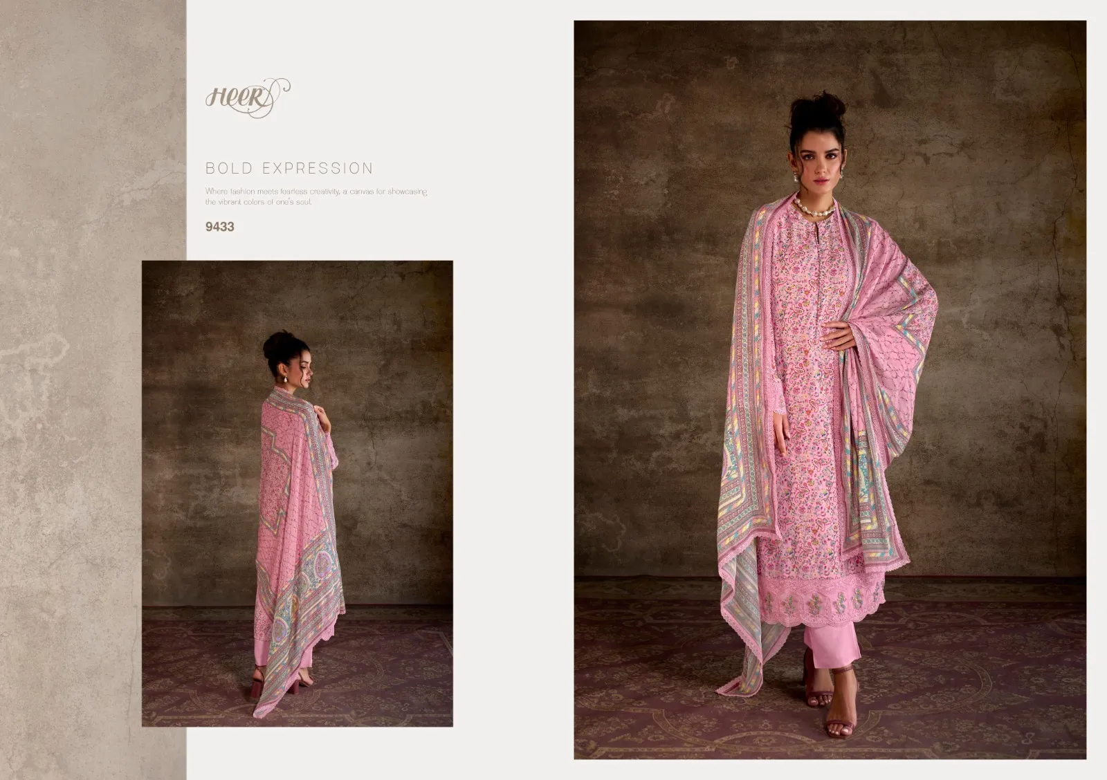 Kimora Heer Queen Pashmina Printed Wholesale Winter Collection — Wholesale Winter Suits, Kimora wholesale from Surat — view 7