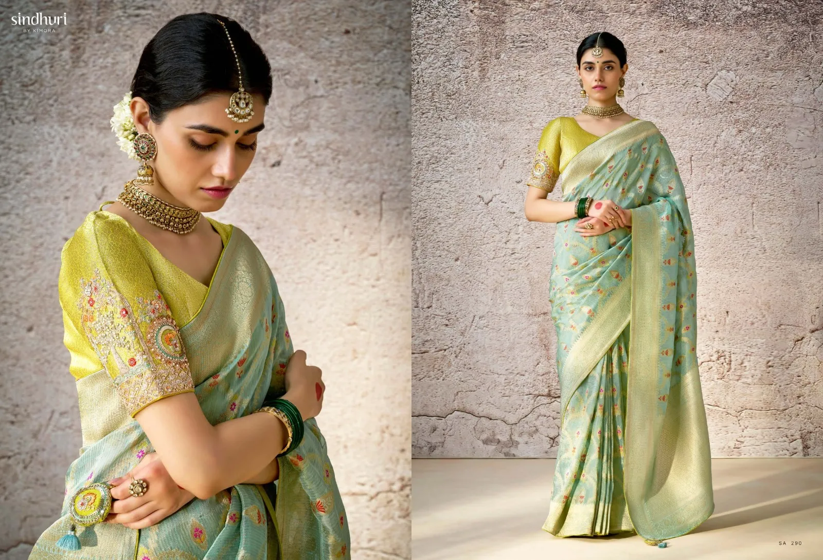 Kimora Kashi The Kora Banarasi Wholesale Designer Sarees Collection — Wholesale Sarees, Kimora wholesale from Surat - Gallery Image 2