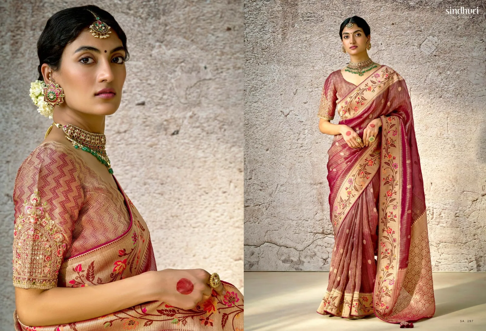Kimora Kashi The Kora Banarasi Wholesale Designer Sarees Collection — Wholesale Sarees, Kimora wholesale from Surat - Gallery Image 4