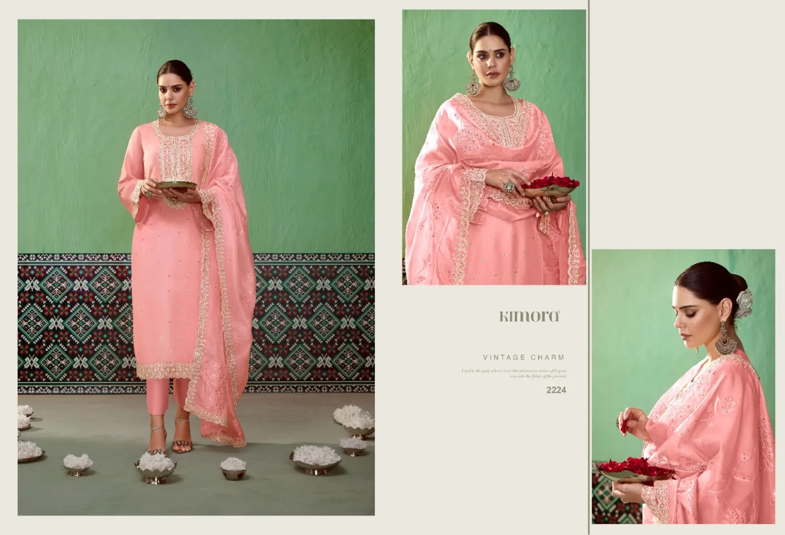 Kimora Savera vol 52 Pure Bember Silk Wholesale Designer Salwar Suit Collection — Wholesale Designer Salwar Suits, Kimora wholesale from Surat — view 6