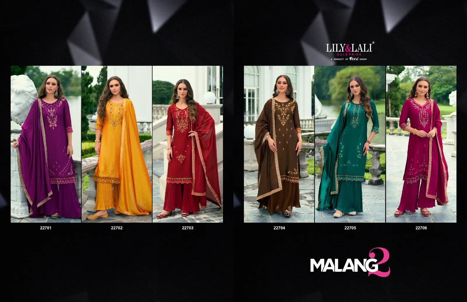 Lily And Lali Malang 2 Vichitra Silk Wholesale Readymade Salwar Suit Collection - Image 7