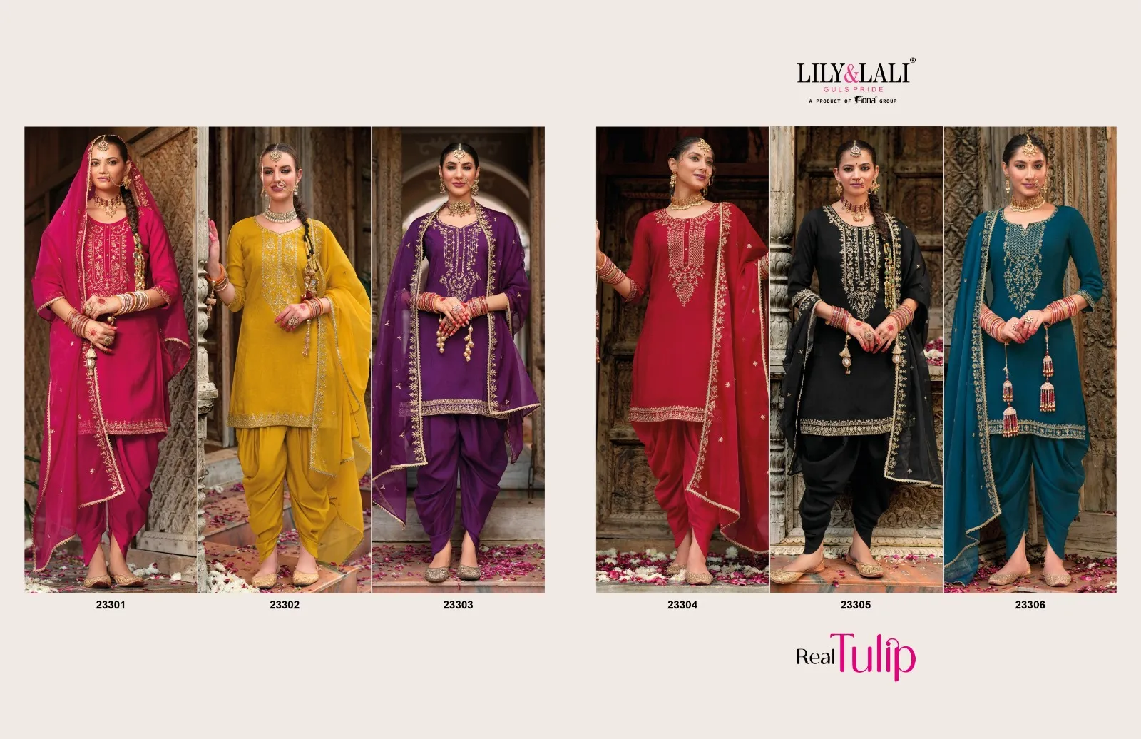 Lily & Lali Real Tulip Viscouse Self Jacquard Wholesale Readymade Salwar Suit Collection - Image 5