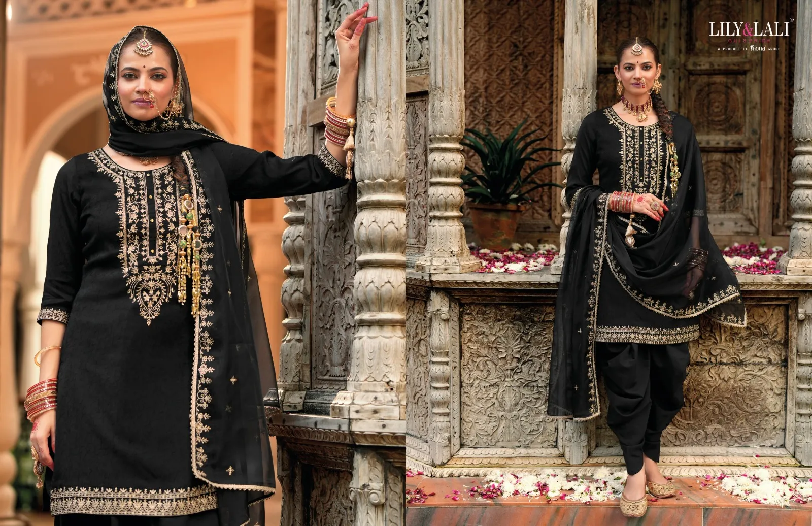 Lily & Lali Real Tulip Viscouse Self Jacquard Wholesale Readymade Salwar Suit Collection - Image 6