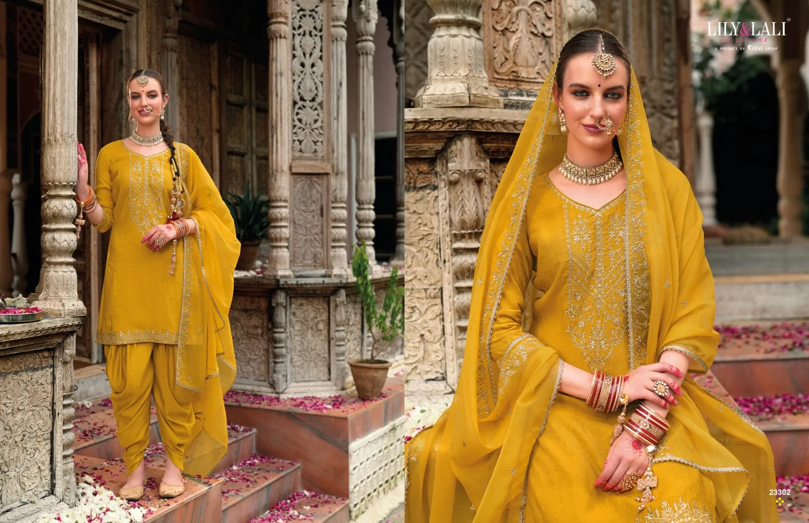 Lily & Lali Real Tulip Viscouse Self Jacquard Wholesale Readymade Salwar Suit Collection - Image 7
