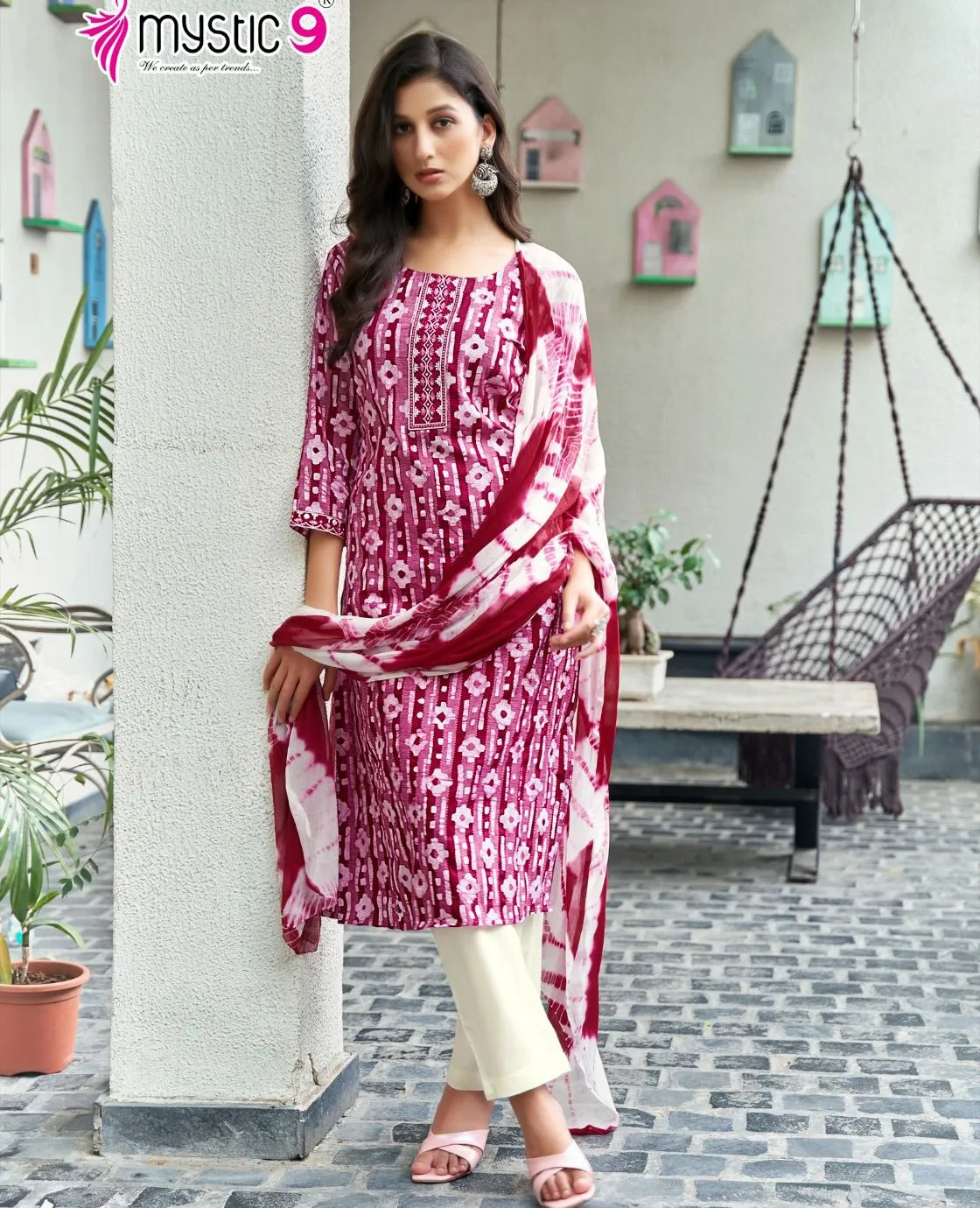 Mystic 9 Nisha Vol 1 Cotton Wholesale Readymade Salwar Suit Collection