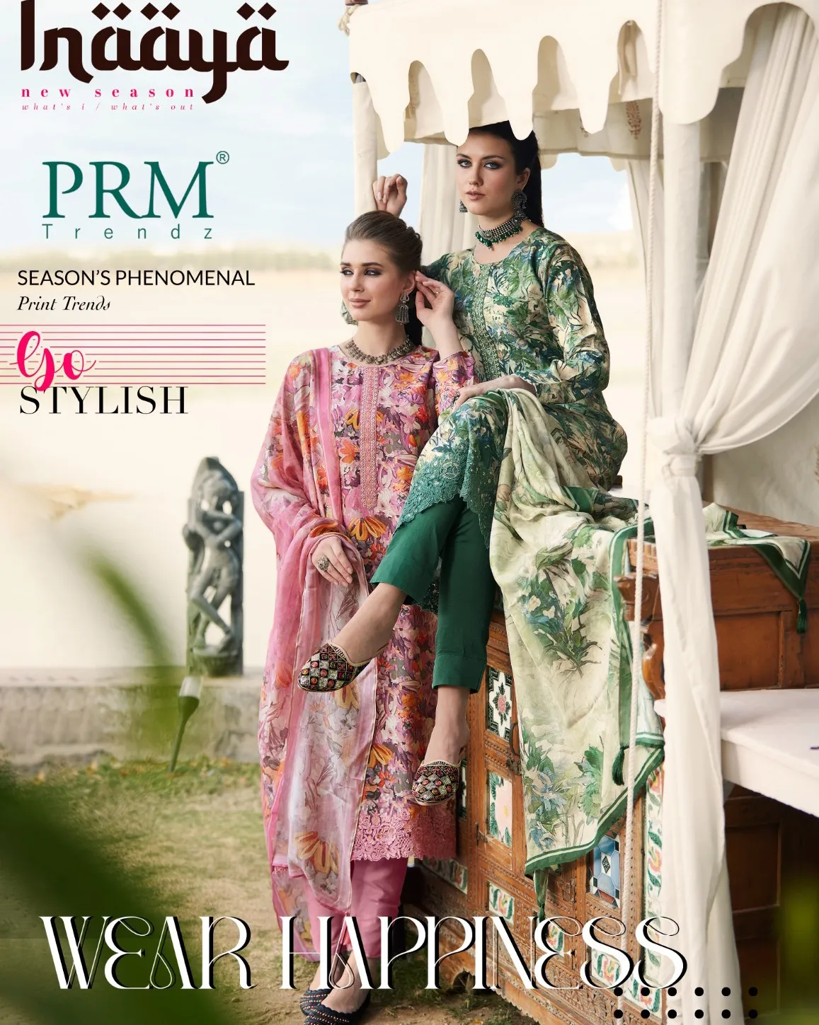 Prm Trendz Inaaya Pure Musline Silk Digital Print Wholesale Designer Salwar Suit Collection