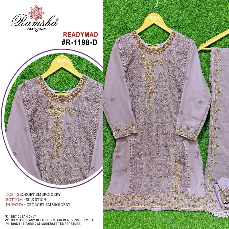 Ramsha R 1198 Nx Wholesale Readymade Pakistani Salwar Suit Collection - Image 4