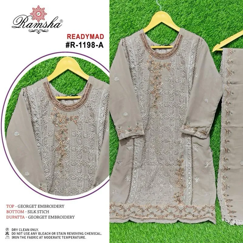 Ramsha R 1198 Nx Wholesale Readymade Pakistani Salwar Suit Collection - Image 5