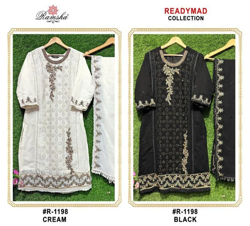 Ramsha R 1198 Wholesale Readymade Pakistani Salwar Suit Collection - Image 2