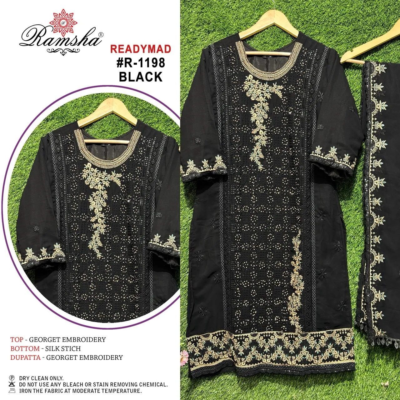 Ramsha R 1198 Wholesale Readymade Pakistani Salwar Suit Collection - Image 3