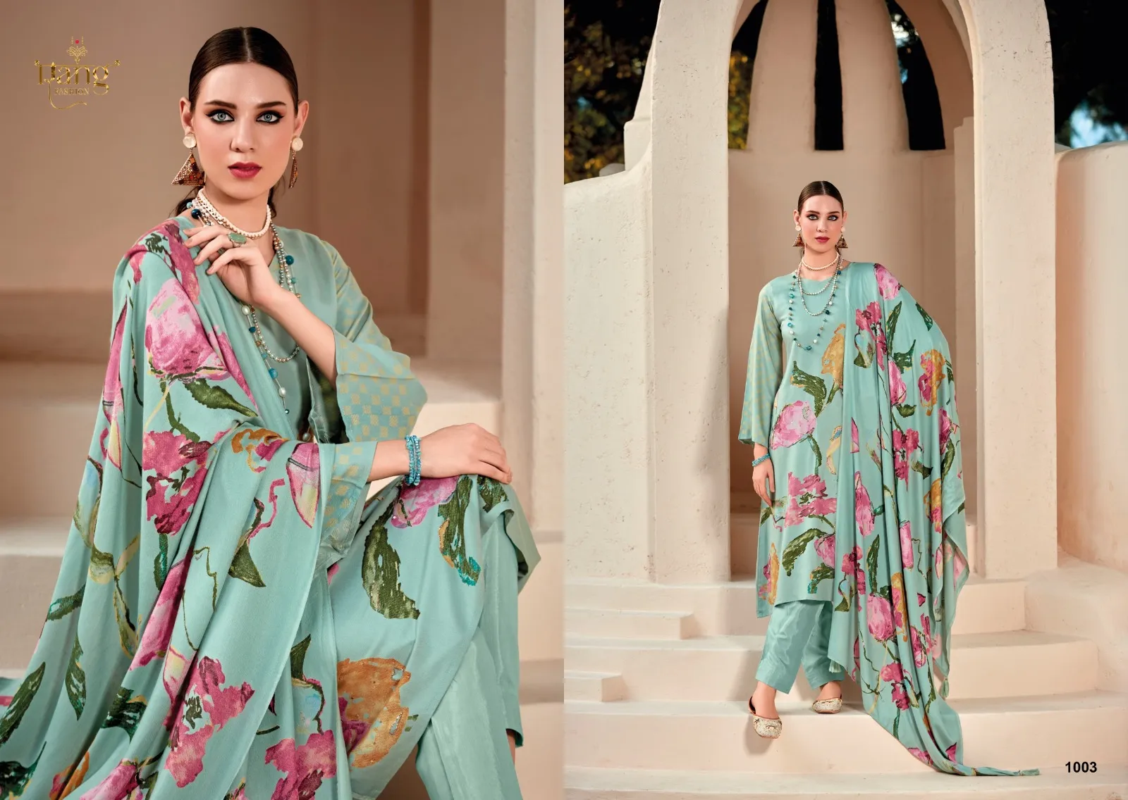 Rang Fashion Shehnaaz Pure Shimmer Pashmina Wholesale Fancy Winter Salwar Suit Collection - Image 2