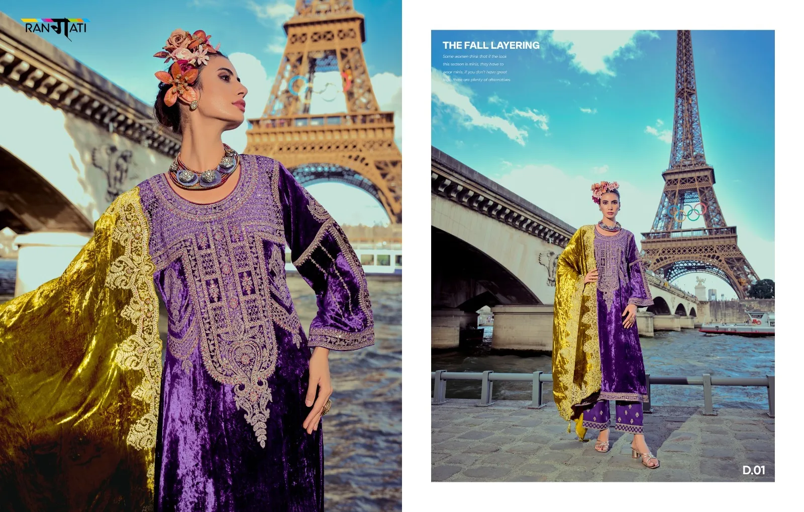 Rangati Print Elle Viscose Plush Velvet Wholesale Winter Collection - Image 9