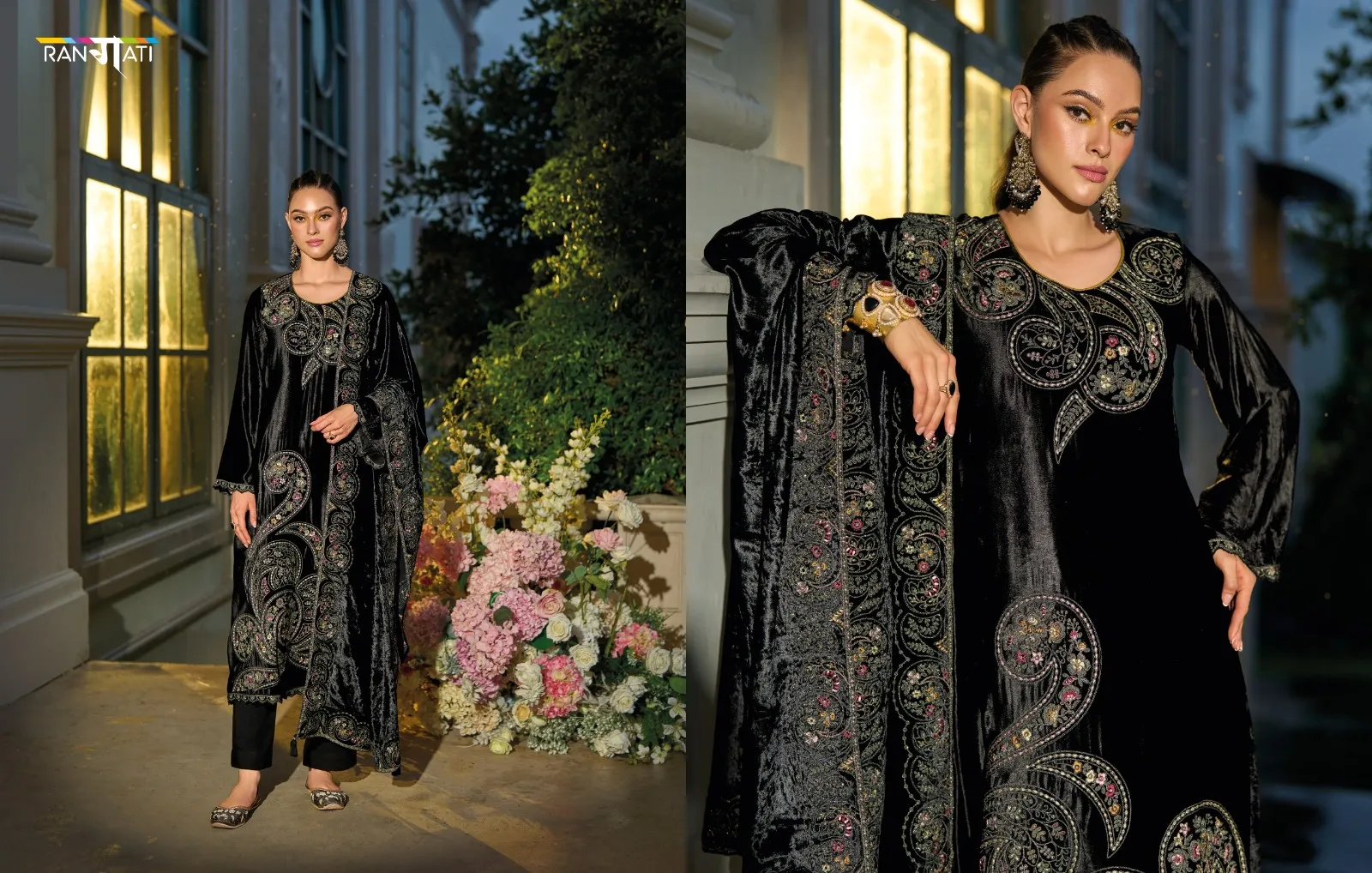 Rangati Prints Raeya Viscose Plush Velvet Wholesale Winter Collection - Image 2