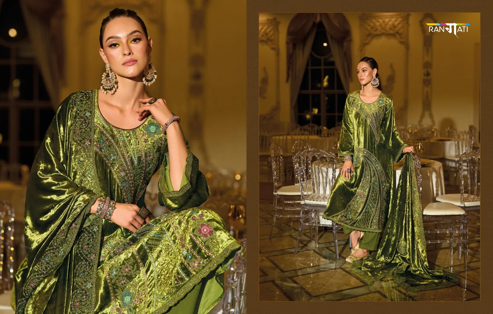 Rangati Prints Raeya Viscose Plush Velvet Wholesale Winter Collection - Image 4
