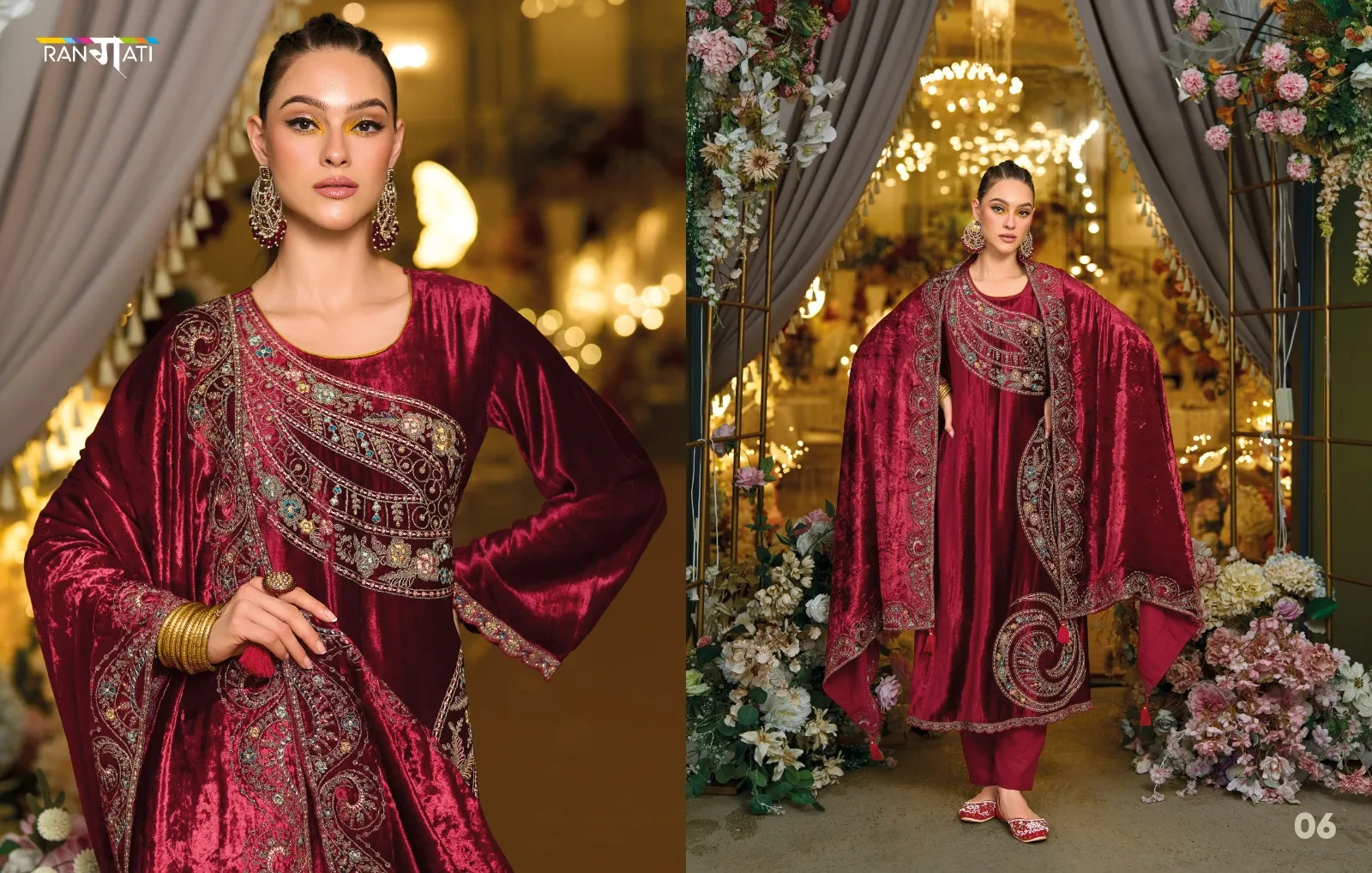 Rangati Prints Raeya Viscose Plush Velvet Wholesale Winter Collection - Image 7