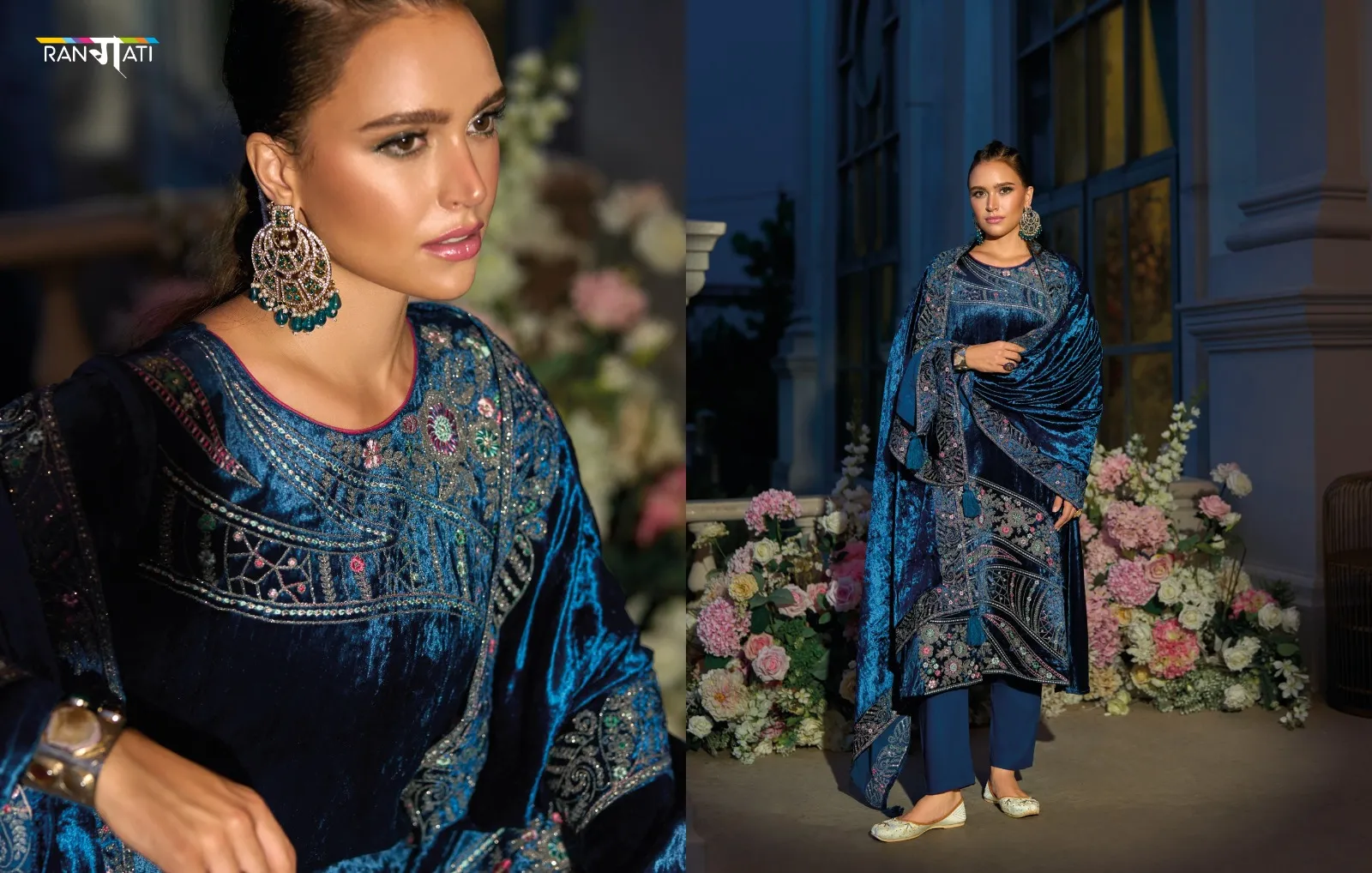 Rangati Prints Raeya Viscose Plush Velvet Wholesale Winter Collection - Image 8