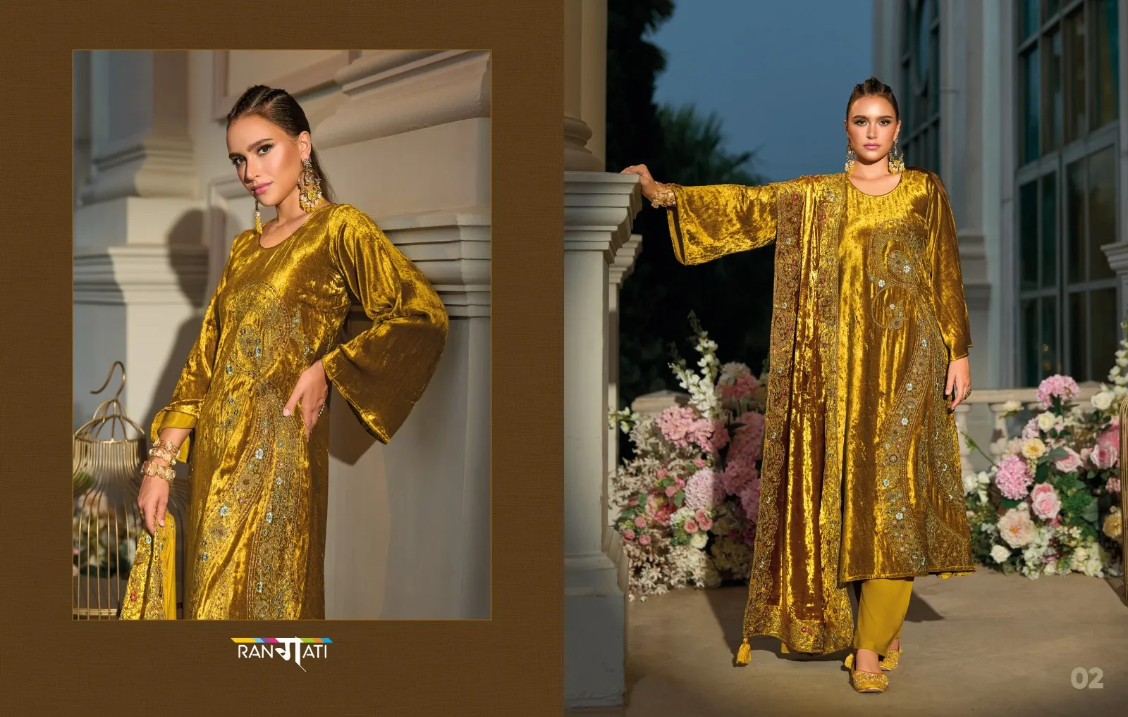 Rangati Prints Raeya Viscose Plush Velvet Wholesale Winter Collection - Image 9